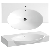 Washbasin Sanita Luxe Infinity 76 F01 INF76SLWB01 White