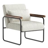 Popkin Soft Arm Accent Chair with Cushion