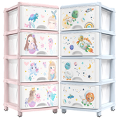 Set of childrens chests of drawers