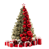 Christmas tree set - Red