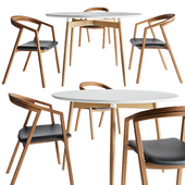 Dining table BA103 and UU Chair