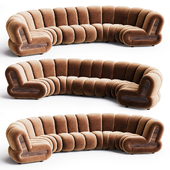 Noelle Modular Curved Sofa set