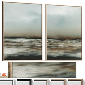Accent Textured Abstract Neutral Wall Art C-1060