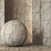 Decorative Stone Wall Panel Texture 4K - Seamless