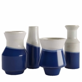 Dipped blue vases