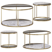 MANHATTAN COFFEE AND SIDE TABLE by Luxurylivinggroup