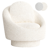 Swivel chair Sammy, light gray