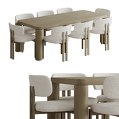 Обеденный стол со стульями 001