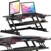 Vivo Height Adjustable Standing Desk and Computers