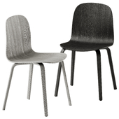 Visu Chair Wood Base by Muuto