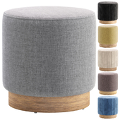 Pouf on a wooden base Nordic By ogogo