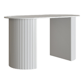 Обеденный стол Metal Modern Oval Dining Table White Sintered Stone Кухонный стол