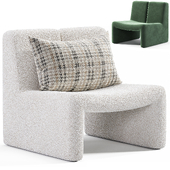 Dario Green Boucle Accent Chair By CB2