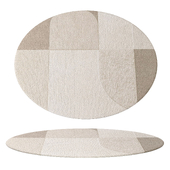 Abstract Contemporary Round Rug 02