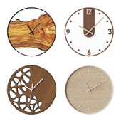 Wood Clock Set 2