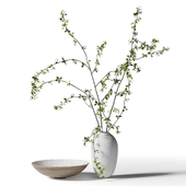 Spring branches in a vase