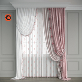 A set of curtains 136. Curtains for a girl's nursery 2