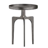 Benjamin rugs and furniture UTTERMOST KENNA NICKEL ACCENT TABLE