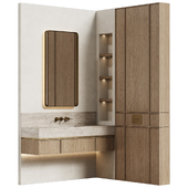 Bathroom furniture 04 in a modern minimalist style