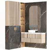Bathroom furniture 006 in a modern minimalist style