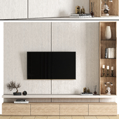 TV Wall Composition Decorative Objects 005