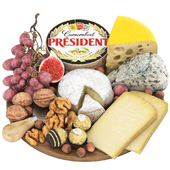 cheeses nuts and grapes fruit board