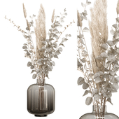 Decorative Pampas Bouquet Vase