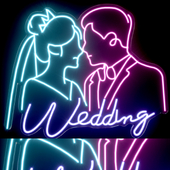 wedding Neon Light modules Set 008