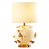 Butterfly 3-Way Table Lamp with butterflies
