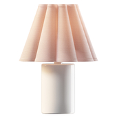 Table lamp Ceramic Cylinder Fluted Lamp