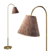 Floor lamp Julia Berolzheimer Ruched Linen