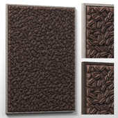 Coffee Beans Relief Panel Wall Art