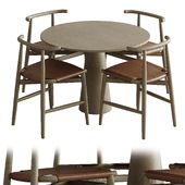 Обеденный стол со стульями 005
