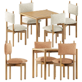 Paf Paf Chair MC25 by Mattiazzi and Kilt Square table by Ethimo
