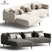 Modena sofa with seating module