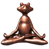 Yoga frog figurine