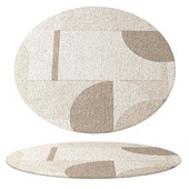 Abstract Contemporary Round Rug 03