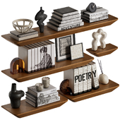 Shelves with decorative set