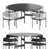 Notes table + Era chair by Living Divani | Table Notes + Chair Era by living divani