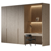 Office desk with cabinet, Ovo Armchair chair, Maru Aromas Del Campo lamp
