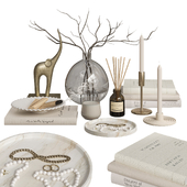 Decorative Set with Palo Santo Sticks and Candles