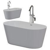 Freestanding bathtub BelBagno BB306-1395