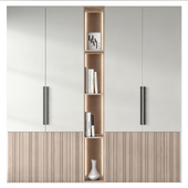 furniture composition 9 - wood cabinet wardrobe