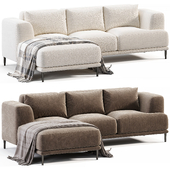 Venue Corner Velvet Sofa Idealbeds