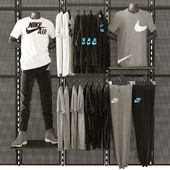 Стеллаж для магазина одежды Nike