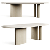 Bonaldo Padiglioni 2024 Travertino Dining Table