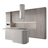 modern kitchen set 78 - wood cabinet