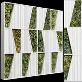 Vertical Wall Garden With Wooden frame - green wall garden set 77