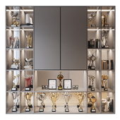Rack with awards