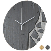 VREME monochrome wall clock by Paladim Studio